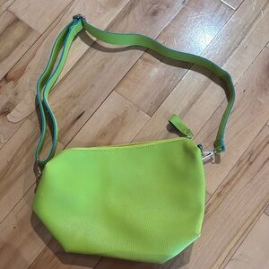 Lime Green slightly symmetrical Shoulder Bag